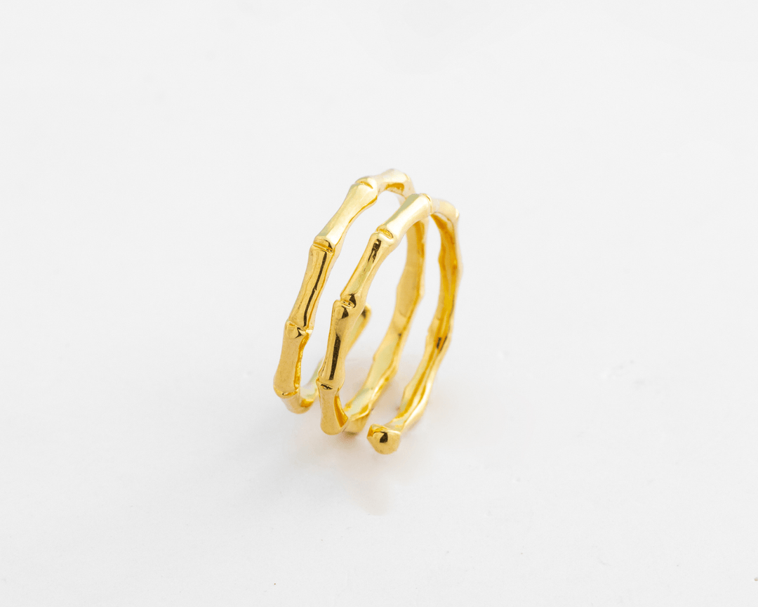 Golden Swirl Ring