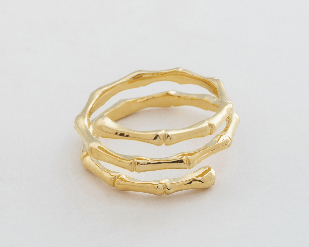 Golden Swirl Ring