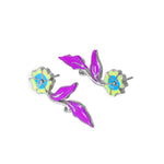 Load image into Gallery viewer, Caelestis - Waterproof Enamel Flower and Vine Set: Pink, Peach, Purple, Yellow / Blue or Peach, Blue &amp; Yellow
