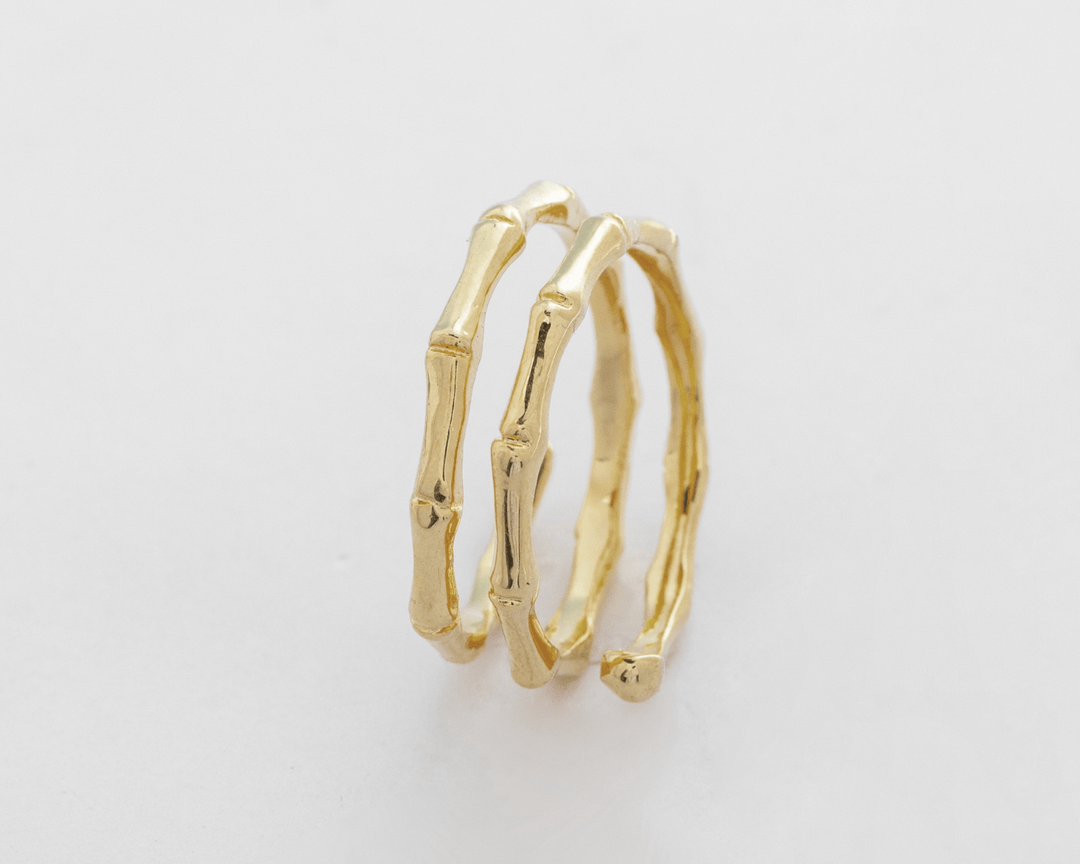 Golden Swirl Ring