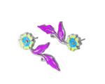 Load image into Gallery viewer, Caelestis - Waterproof Enamel Flower and Vine Set: Pink, Peach, Purple, Yellow / Blue or Peach, Blue &amp; Yellow
