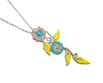 Load image into Gallery viewer, Caelestis - Waterproof Enamel Flower and Vine Set: Pink, Peach, Purple, Yellow / Blue or Peach, Blue &amp; Yellow
