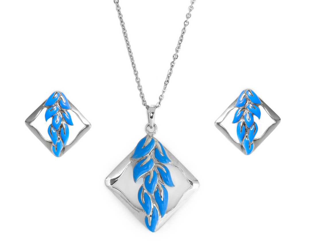 Cybele - Waterproof Enamel Diamond Set: Purple / Sky Blue