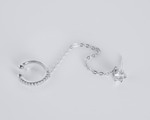 Load image into Gallery viewer, Deimos - Zirconia Studs and Earcuff Chain Earrings
