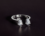 Load image into Gallery viewer, Lyra - Adjustable Teardrop Stone Ring
