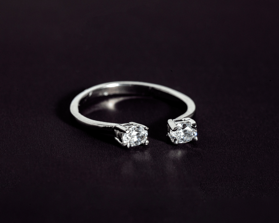 Carina - Adjustable Dual Zirconia Ring