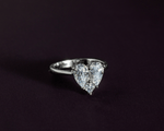 Load image into Gallery viewer, Pollux - Invisible Heart Setting Zirconia Ring
