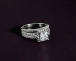 Load image into Gallery viewer, Tania - Princess Cut Zirconia Solitaire Ring
