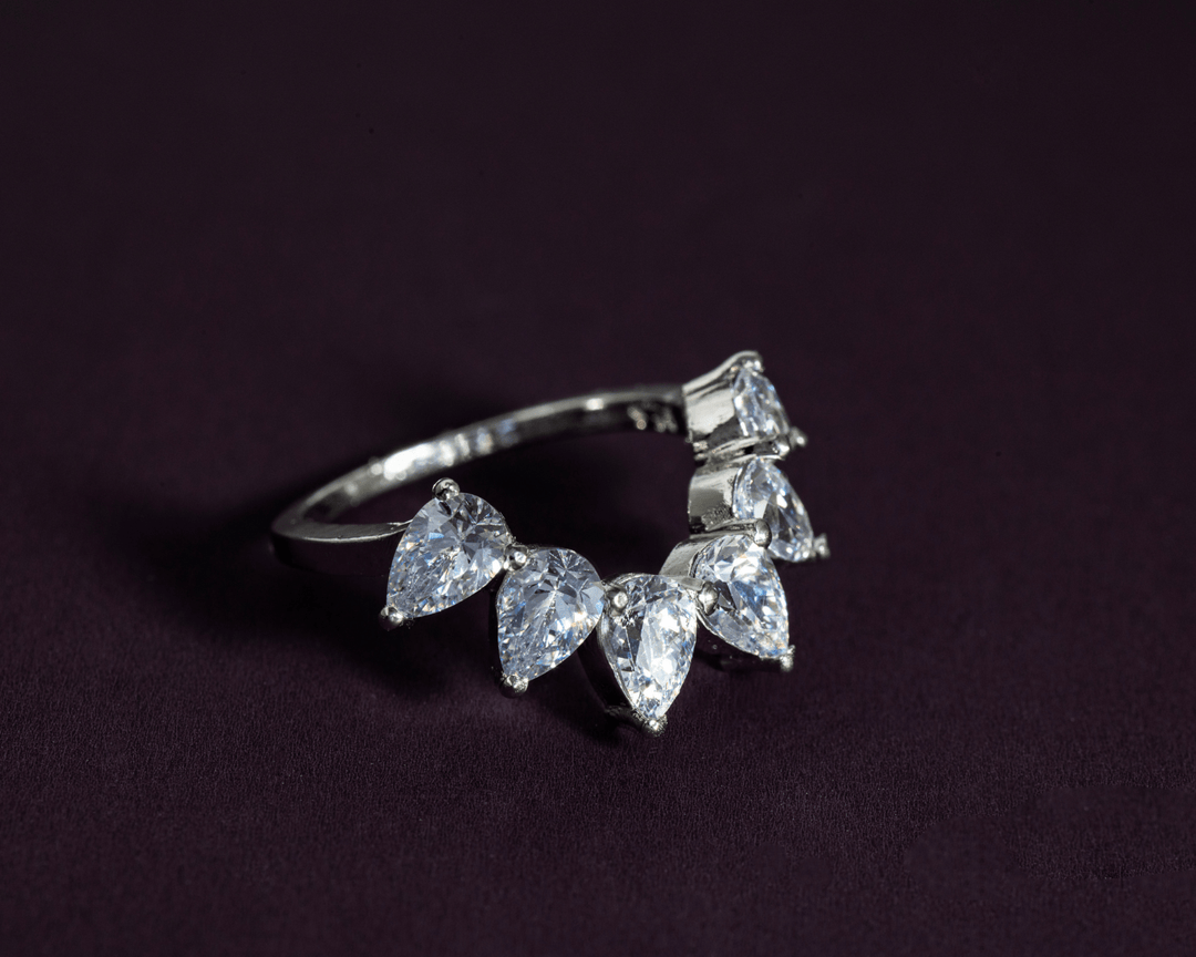 Laurel - Zirconia Crown Ring