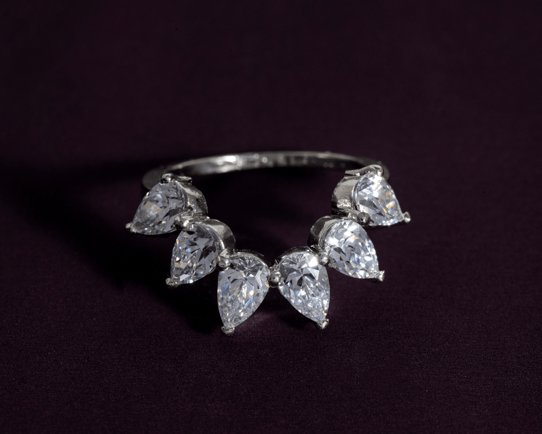 Laurel - Zirconia Crown Ring