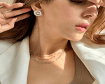 Load image into Gallery viewer, Calypso - Direction Wheel Zirconia Stud Earrings
