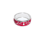 Load image into Gallery viewer, Mercury - Waterproof Red Enamel Zirconia Ring
