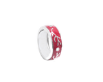 Load image into Gallery viewer, Mercury - Waterproof Red Enamel Zirconia Ring
