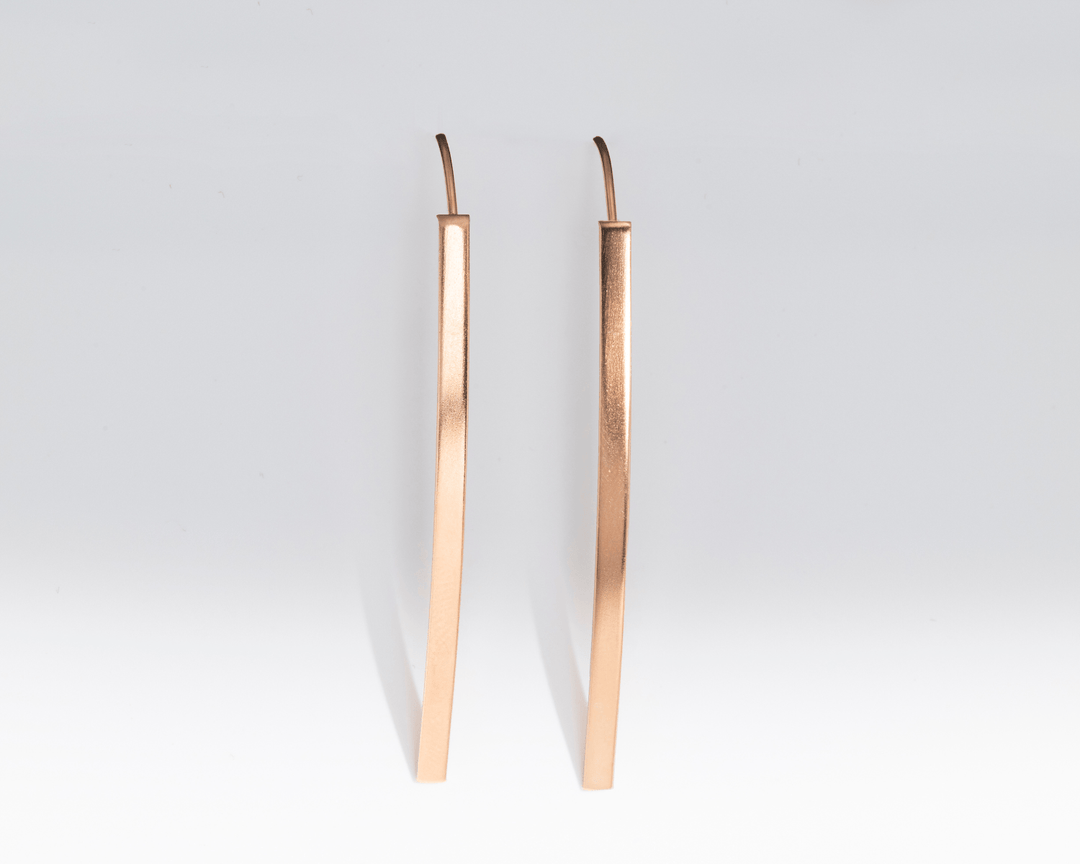 Penelope - Gold Polish Long Dangler Earrings