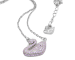 Load image into Gallery viewer, Aphrodite - Pink Zirconia Swan Pendant Necklace
