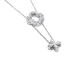 Load image into Gallery viewer, Shamrock - Zirconia Studded Clover Pendant Necklace
