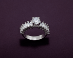 Load image into Gallery viewer, Mira - Oval Cut Zirconia Solitaire Ring
