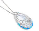 Load image into Gallery viewer, Saturn - Waterproof Enamel Teardrop Set: Blue
