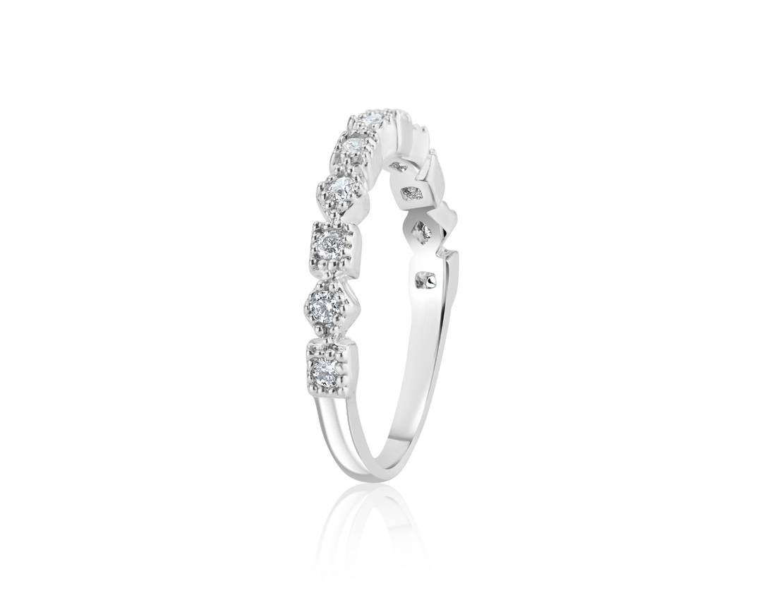 Twinklewrap Silver Band Ring