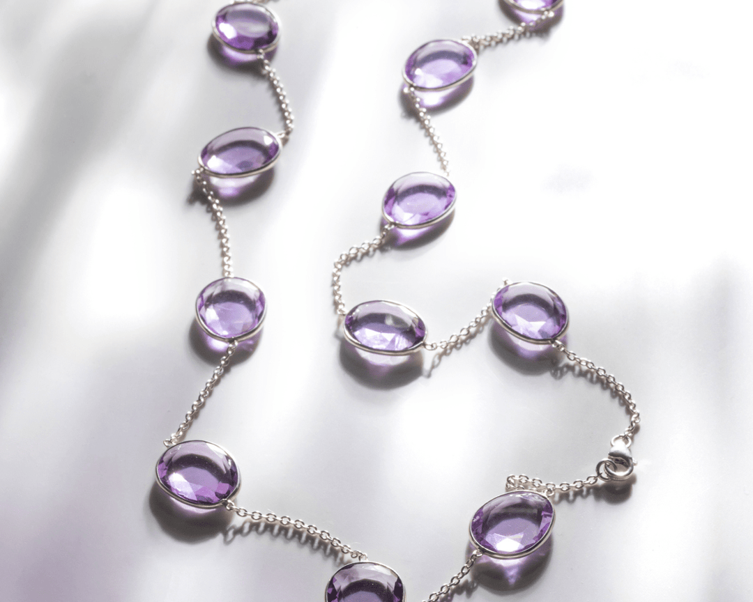 Merope - Silver Amethyst Necklace