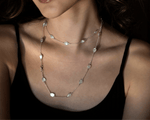 Load image into Gallery viewer, Cassiopeia - Layered Mother of Pearl Stone Necklace
