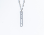 Load image into Gallery viewer, Zoe - Rope Chain Necklace with Zirconia Bar Pendant
