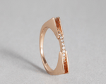 Load image into Gallery viewer, Saiph - Rose Gold Zirconia Ring
