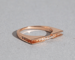 Load image into Gallery viewer, Saiph - Rose Gold Zirconia Ring
