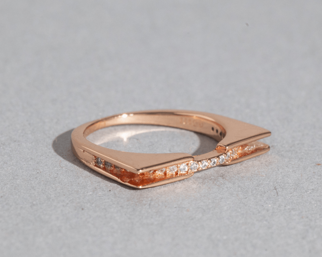 Saiph - Rose Gold Zirconia Ring