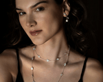 Load image into Gallery viewer, Cassiopeia - Layered Mother of Pearl Stone Necklace
