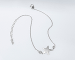 Load image into Gallery viewer, Aura - Zirconia Solitaire Star Charm Anklet
