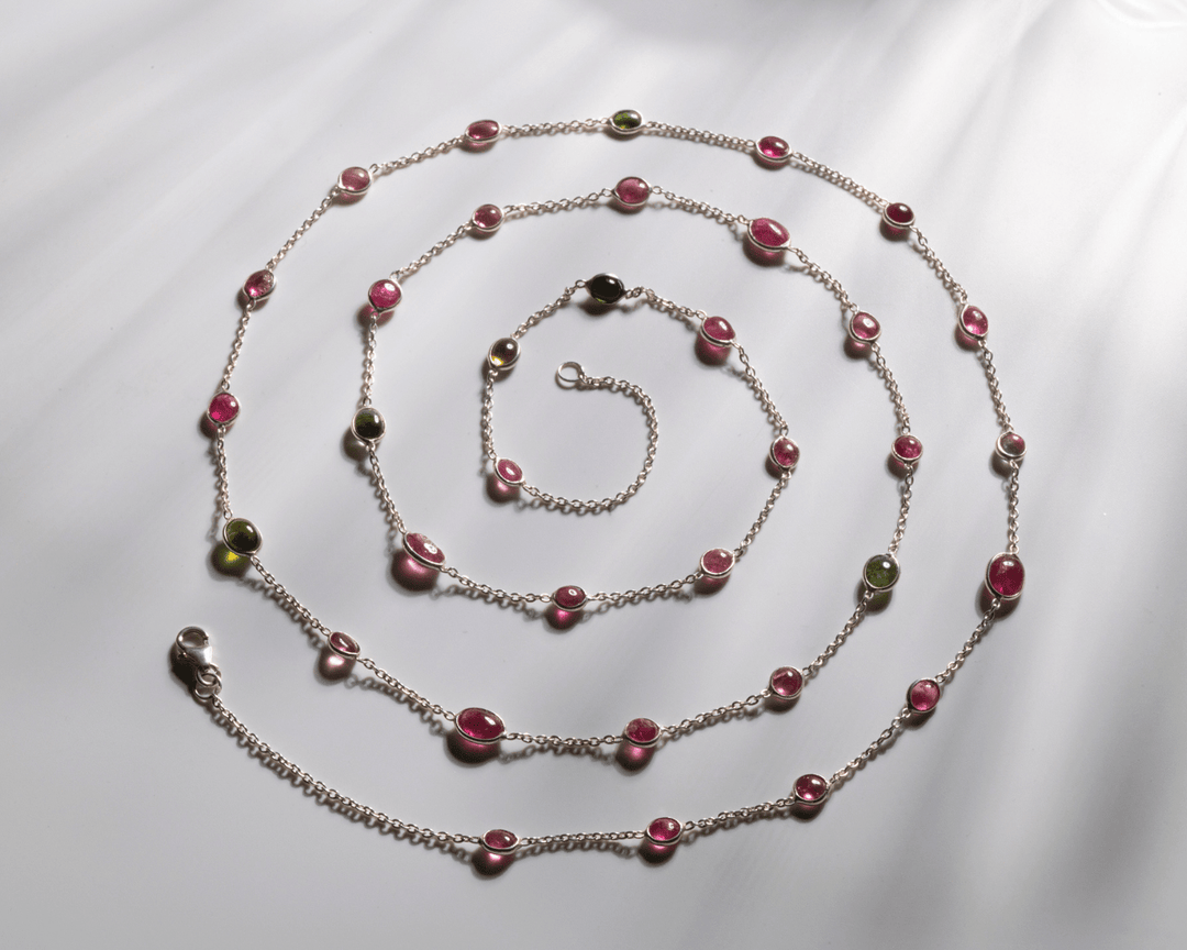 Orion - Layered Tourmaline Stone Necklace