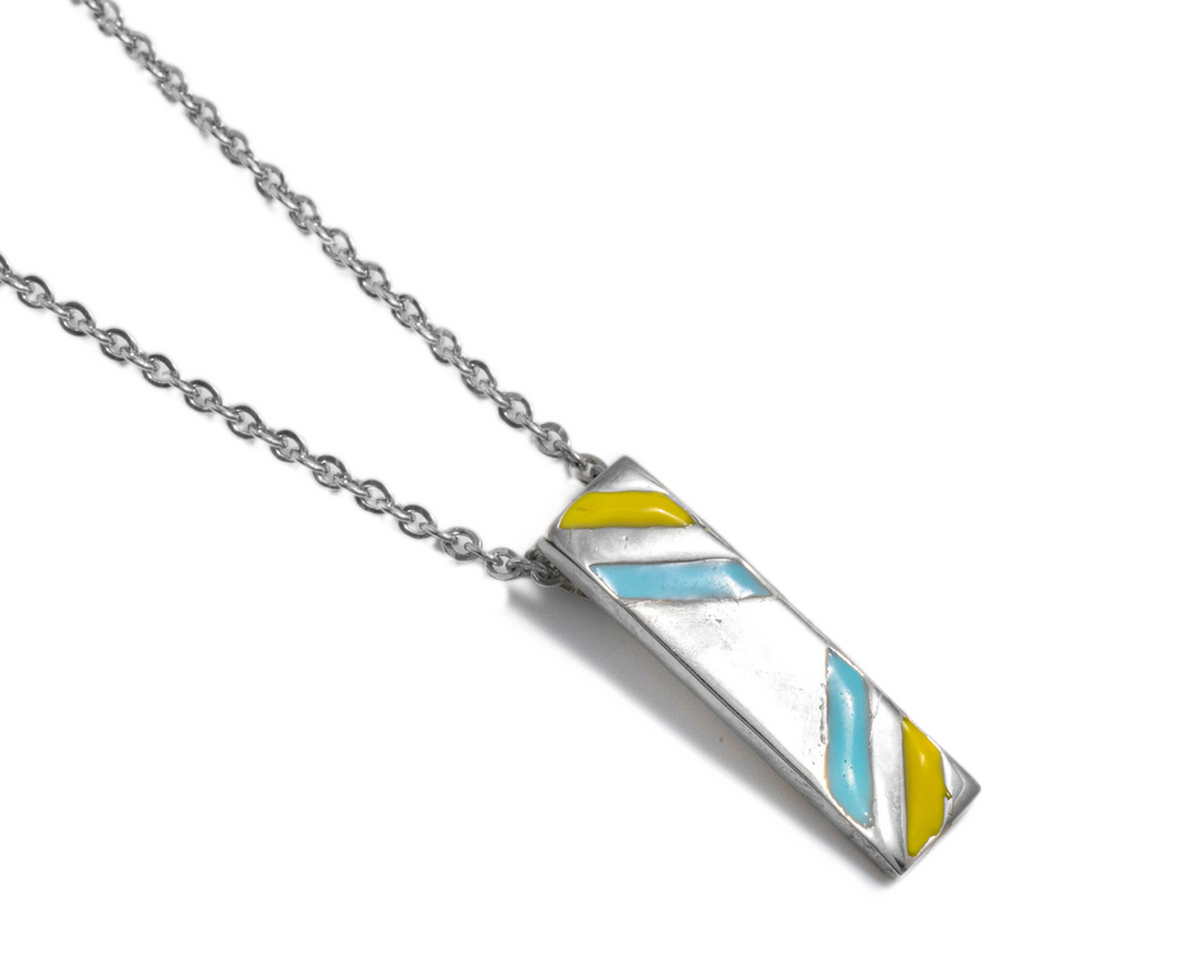 Vulcan - Waterproof Enamel Rectangle Set: Yellow and Bllue