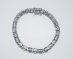 Load image into Gallery viewer, Perses - Zirconia and Colorful Stone Cubic Pattern Bracelet
